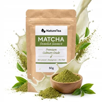 Zdjęcie produktu dla Matcha Kulinarna 50g - Codzienna Organiczna Zielona Herbata