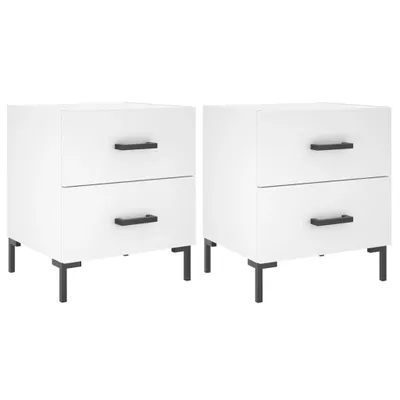 Produktbild von "2026 MODERNE"Nachttisch, 2er Set, Beistelltisch, - multifunktional& Moderne - Weiß 40x35x47,5 cm Holzwerkstoff - Nachttische & -schränke CC8390539