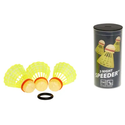 Produktbild von SPEEDMINTON Speeder® Tube NIGHT, 3 StÖŒck gelb -