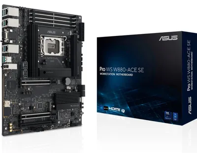 Obrázek produktu pro ASUS PRO WS W880-ACE SE, Intel, LGA 1851 (Socket V1), Intel Core Ultra (Series 2), LGA 1851, DDR5-SDRAM, 256 GB