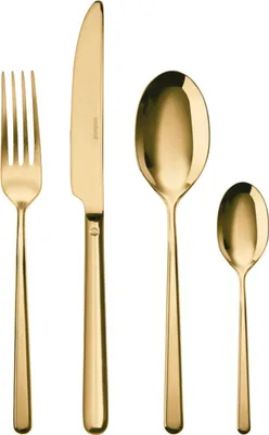 Zdjęcie produktu dla Sambonet Linear Edelstahl/PVD Gold Besteck 24tlg.Vh. S0025-S00017-52713G81