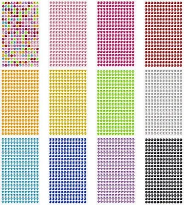 Productafbeelding van Glitterstenen voor Gezichtsmake-up en Nagelversiering - 3120 Stuks Zelfklevend