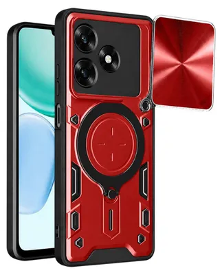 Produktbild von Techsuit - CamGuard Pro Hülle für Honor X5c Plus - rot