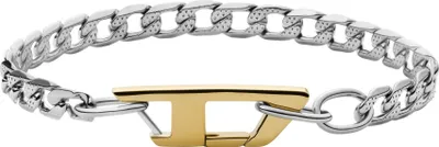 Zdjęcie produktu dla Opaski na rk Diesel Gold Collection Steel - mskie