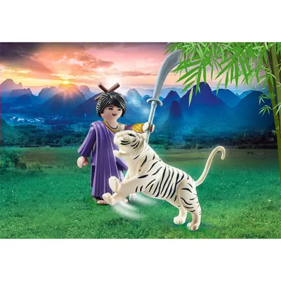 Immagine prodotto di PLAYMOBIL 70382 Combattente asiatico con tigre