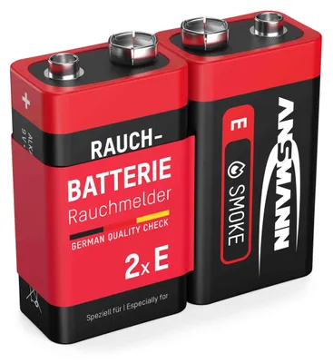 Produktbild von Ansmann 1515-0006, Wiederaufladbarer Akku, 9V, Alkali, 9 V, 2 Stück(e), Cd (cadmium), Hg (Quecksilber)