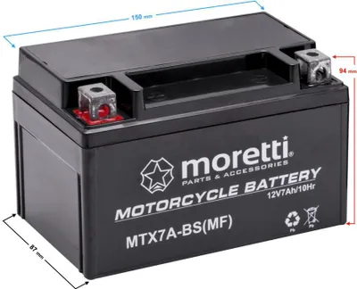 Obrázek produktu pro Baterie Moretti AGM (gelové) MTX7A-BS