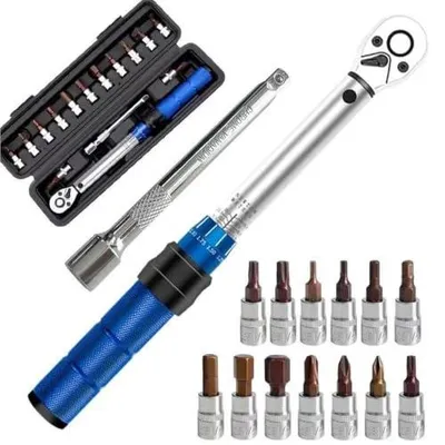Zdjęcie produktu dla Klucz dynamometryczny 1/4 cala 2 24 nm zestaw 15 części rower