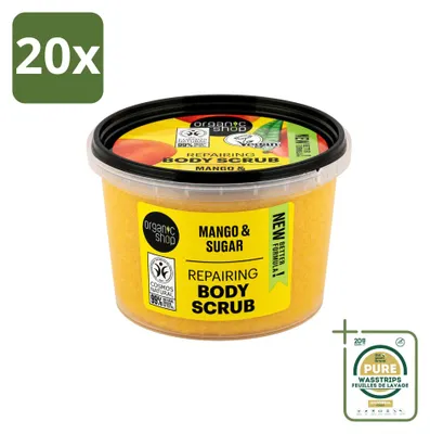 Immagine prodotto di 20 confezioni di scrub corpo biologico Mango & Zucchero - 250 ml - confezione risparmio - 20 pezzi