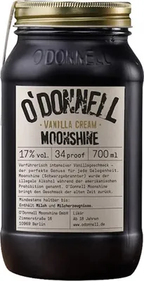 Produktbild von O'Donnell Vanilla Cream Moonshine Likör, 17% Vol. 0,7 l