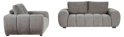 Produktbild von 2-Sitzer- und 3-Sitzer-Sofa mit grauem Bezug BERENIA