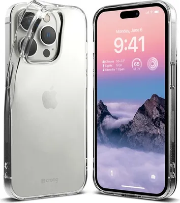 Zdjęcie produktu dla Crong Crystal Slim Cover dla iPhone'a 14 Pro (przezroczysty)