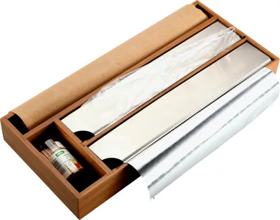 Obrázek produktu pro Dávkovač na potravinovou fólii a papír, bambus, 42 x 19 cm