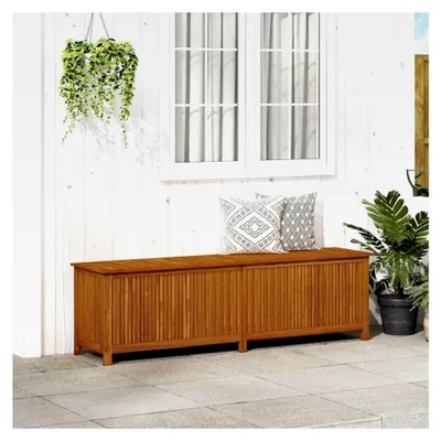 Produktbild von Garten-Aufbewahrungsbox 200x50x58 cm aus Akazien-Massivholz