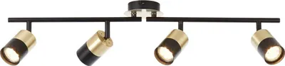 Obrázok produktu pre BRILLIANT bodová trubica, 4 plamene, otočná Maribel zlatá IP20 GU10 5 W stmievateľná g. f. LED svetelný zdroj