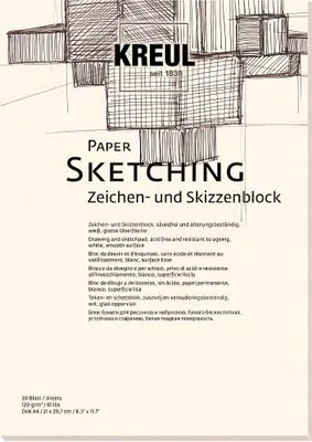 Image de KREUL Bloc d'artiste Paper Sketching DIN A4 20 feuilles