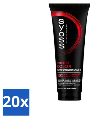 Image de 20 x Après-shampooing intense pour cheveux colorés Syoss - 250 ml - Pack économique - 20 pièces
