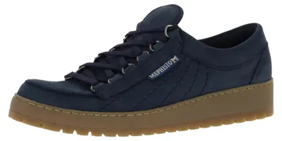 Produktbild von Mephisto Originals Rainbow Halbschuhe Nerren Navy mit Lederfutter, Luftpolster Dämpfung und extrem griffiger Gummisohle | Herrenschuhe | Navy Sportbuck EU 44