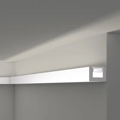 Produktbild von NMC IL12 WALLSTYL Eckleiste Zierleiste Stuckleiste für Indirekte Beleuchtung 2 m
