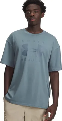Produktbild von Under Armour Ua M Hw Os Branded Ss - jasper blue, Größe:M