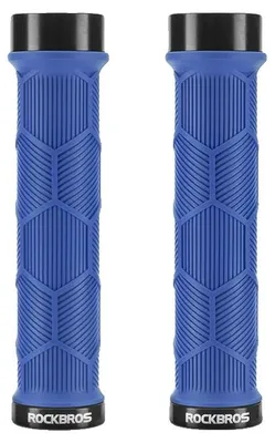 Produktbild von Fahrradlenkergriff, rutschfestes Silikon, ultraleichtes Design, blau