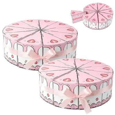 Produktbild von Dreieckige Kuchenformen, Geschenkschachteln für Feiertage, Set mit 20 Stück