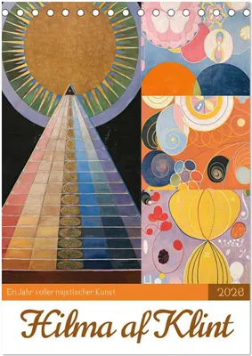 Produktbild von Hilma af Klint - Ein Jahr voller mystischer Kunst (Tischkalender 2026 DIN A5 hoch), CALVENDO Monatskalender