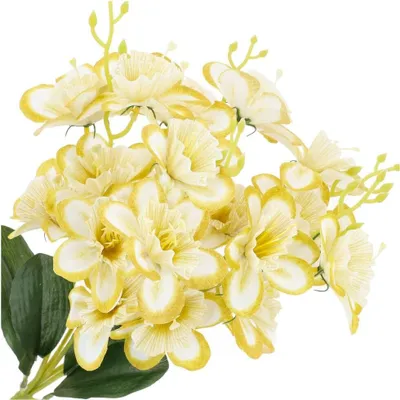 Produktbild von Dekolo Künstliche Blumensträuße Dekoration Zierpflanze Deko Narzissen Gelb 38cm
