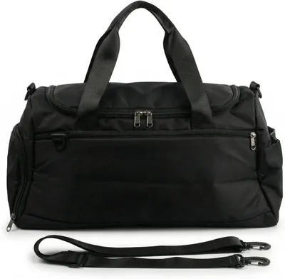 Image de Sac de sport avec compartiment à chaussures et compartiment pour les vêtements mouillés, d'une capacité de 36 à 55 litres, dimensions : 51 x 28 x 25 cm, idéal pour le sport et les voyages
