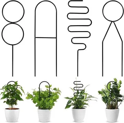 Produktbild von Gartenstütze - 4 Stück - Metallrankroster für Kletterpflanzen