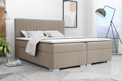 Produktbild von VELAR Boxspringbett mit bettkasten "SYDNEY", 120 cm, Beige