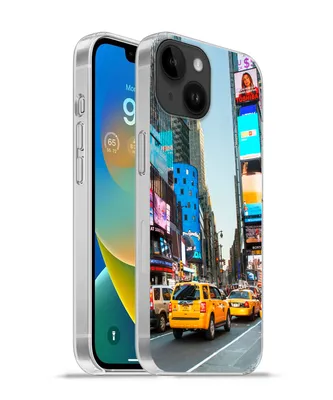 Produktbild von MuchoWow® Handyhülle Schutzhülle Hülle für Apple iPhone 14 - Softcase New York - Taxi - Gelb Silikon Softcase Handy Hülle - Mobiltelefonhülle