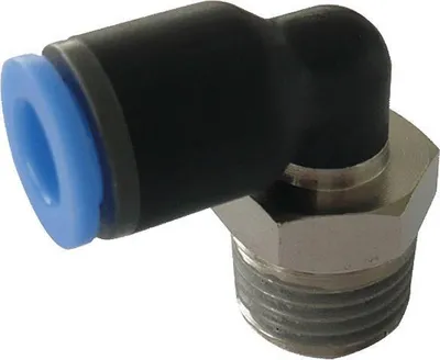 Produktbild von Winkel-Steckverschraubung, Schlauch 4mm, Gewinde R1/8a, STVS-QGCK-R1/8a-4-PBT-SBR-V1-M120