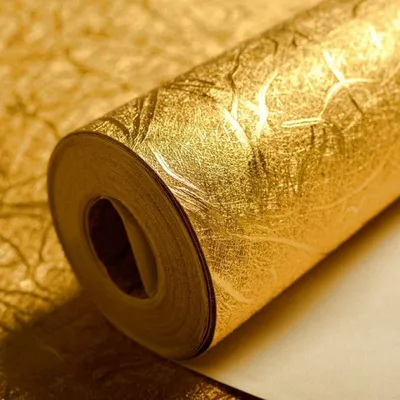 Produktbild von Moderne PVC Tapete Goldfolie 0,53m x 9,25m 4,903m2