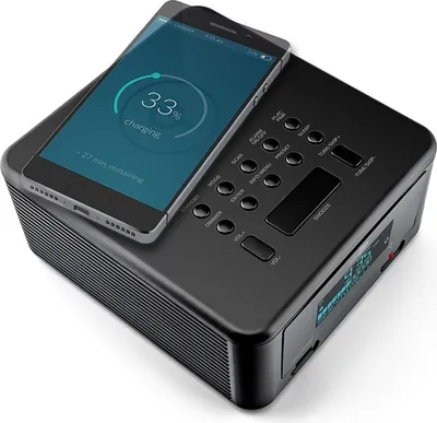 Produktbild von Caliber HCG010QIDAB-BT - Uhrenradio mit Bluetooth und DAB+-Empfang - Schwarz