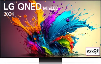 Obrázek produktu pro LG QNED MiniLED QNED91, 2,18 m (86"), 3840 x 2160 px, QNED MiniLED, Smart TV, Wi-Fi, Černá