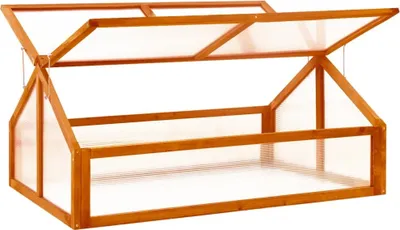 Produktbild von vidaXL Skleník hnědý 114x80x50 cm Jedlové dřevo