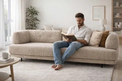 Produktbild von Sofa 4 Sitzer Designsofa Wohnzimmer Polstersofa s Viersitzer Couch