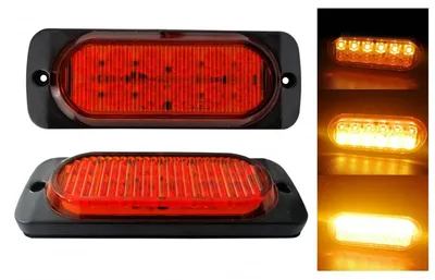 Obrázok produktu pre 12-LED výstražná lampa, žlté blikajúce svetlo, blikajúca MAR950