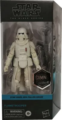 Image de Hasbro F2844 Disney Star Wars Jedi: Fallen Order Flametrooper, figurine Black Series avec arme, guerrier clone, 14 cm