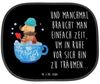 Produktbild von Mr. & Mrs. Panda Auto Sonnenblende Nachtfalter Schaumbad - Schwarz - Geschenk, Hitzeschutz, Ziele, Sonnenschutz, WC, kindersonnenschutz, Lustige Sprüche, Träumen, Tasse
