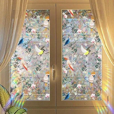Produktbild von Fensterfolie - Datenschutzfolie - Schutz - Elektrostatische Verklebung - 43x100 cm - Milchblau