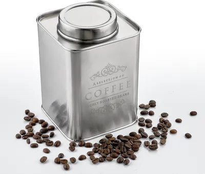 Imagen del producto de Recipiente hermético Zassenhaus para café, acero inoxidable, 500 g, modelo 67118, código 4006528067118
