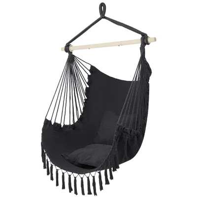 Image de FCH fauteuil suspendu avec 2 coussins, hamac XXL pour Indoor Outdoor Garten, Gris