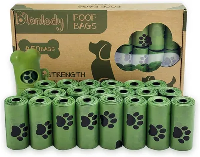 Produktbild von Biologisch Abbaubare Hundekotbeutel, 450 Stück, 28 Rollen, 30 x 22 cm, für Hundekotspender