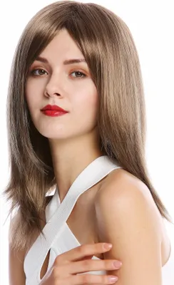 Produktbild von WIG ME UP Perücke Mittellang Pony Glatt Braun GFW2472-18