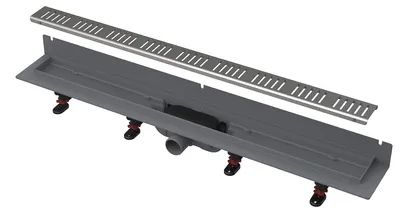 Productafbeelding van Alcadrain APZ30 douchegoot met rand, voor wandmontage