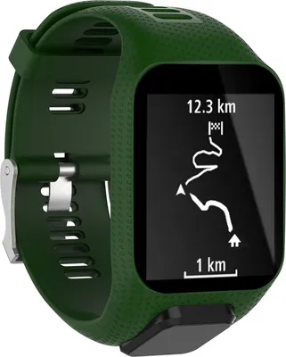 Produktbild von Strap-it TomTom Runner 2 Silikonarmband (Grün)