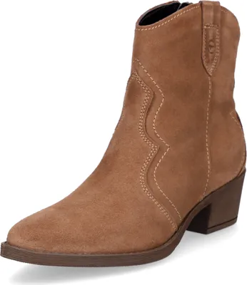 Zdjęcie produktu dla Tamaris damskie skórzane buty za kostkę brązowe