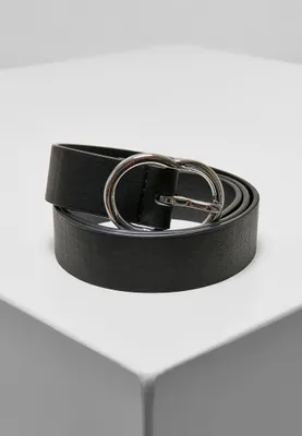 Obrázok produktu pre Dámsky opasok Urban Classics Small Ring Buckle Belt black/silver - S